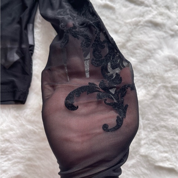 Mink Pink Beauty and the Beast Mesh Crop Top - Picture 5 of 10